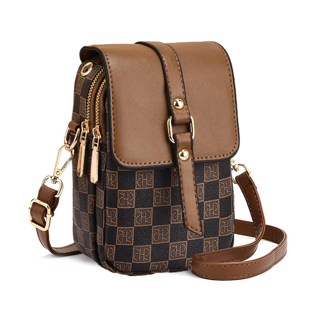PALAY Sling Bag for Women Crossbody Bag for Women Phone Bag Stylish PU Leather Mobile Cell Phone Holder Pocket Purse Wallet Sling Bag Mini Shoulder Bags (Coffee Brown) PALAY Sling Bag for Women Crossbody Bag for Women Phone Bag Stylish PU Leather Mobile Cell Phone Holder Pocket Purse Wallet Sling Bag Mini Shoulder Bags (Coffee Brown)